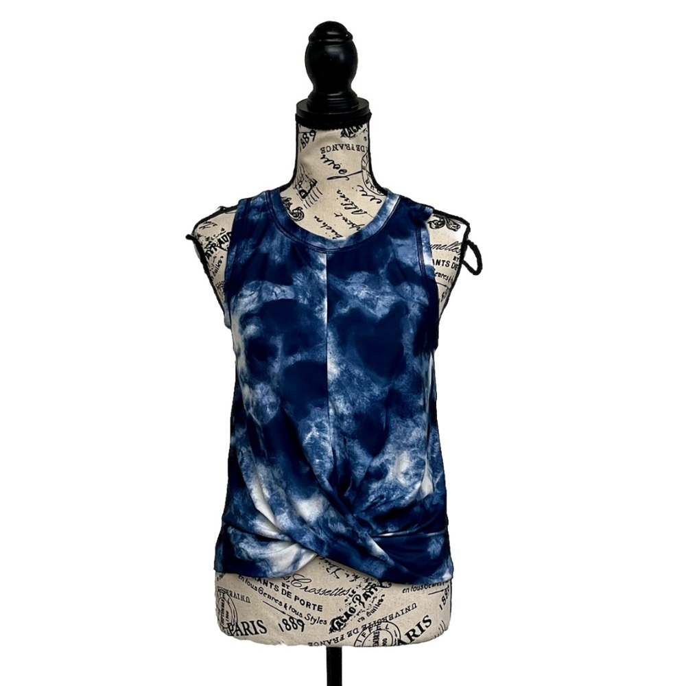 Old Navy Breathe ON Twist-Hem Cropped Tank Top Tie Dye Athleisure Boho Hippie S